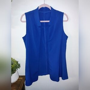 SHEIN Royal Blue Sleeveless Blouse